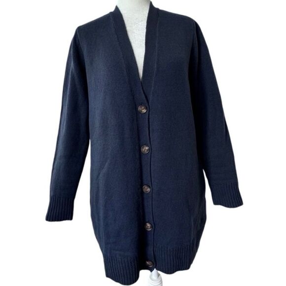 Jason Wu Blue Cardigan Button Down Oversized Chunky Pockets Size Small NWOT - Picture 13 of 13